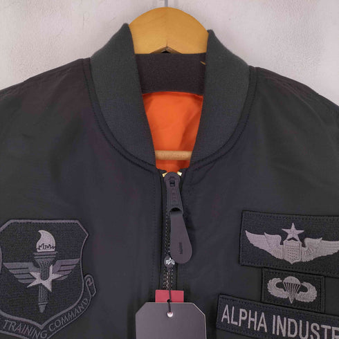 アルファインダストリーズ ALPHA INDUSTRIES 中田商店 フルパッチMA-1 メンズ JPN:L