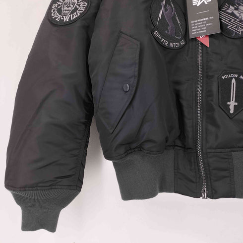アルファインダストリーズ ALPHA INDUSTRIES 中田商店 フルパッチMA-1 メンズ JPN:L