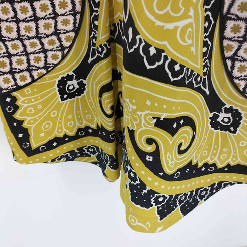 エトロ ETRO イタリア製 花柄 総柄 ポケット 切替 スキッパー シルク シャツ ワンピース レディース EUR:40