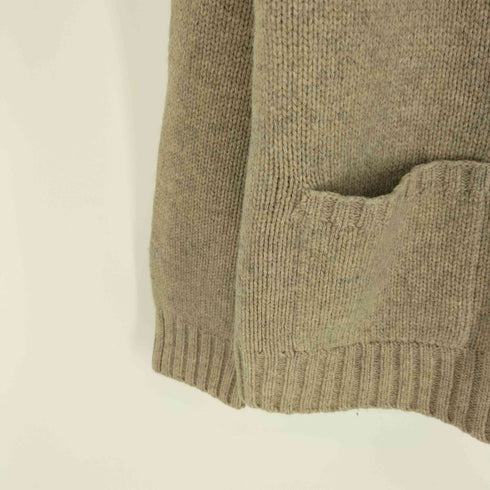 ランズエンド LANDS END ミックスカラー タートルネック ウール ニット カーディガン メンズ import:L