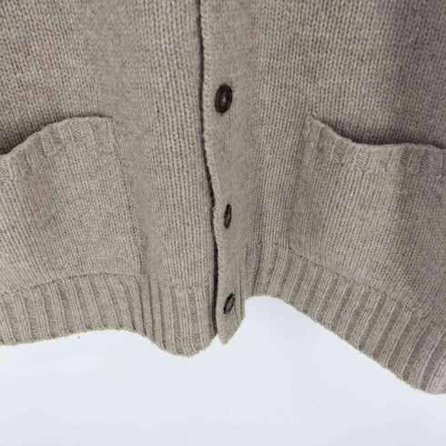 ランズエンド LANDS END ミックスカラー タートルネック ウール ニット カーディガン メンズ import:L