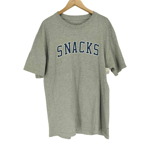 クウォータースナックス QUARTER SNACKS SNACKS フロントプリントクルーネックTシャツ メンズ JPN:L