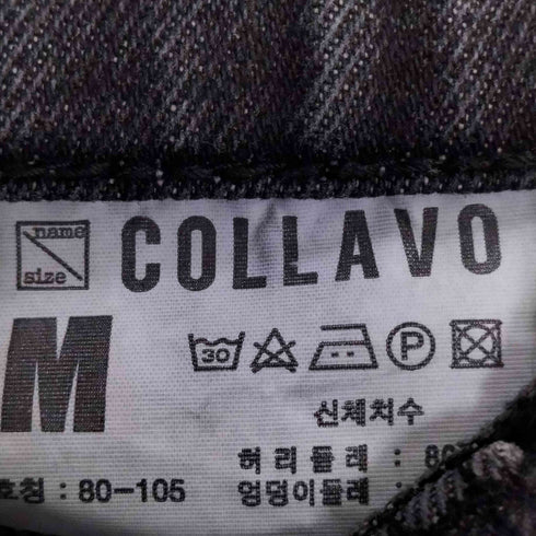 COLLAVO トレートウォッシュ加工 イージーデニムパンツ メンズ M