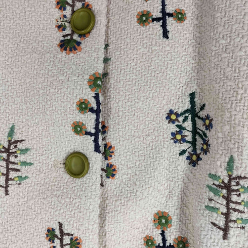 ホコモモラ Jocomomola 23aw Arbol 刺繍ノーカラージャケット レディース 40