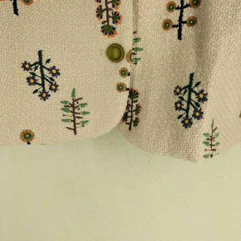 ホコモモラ Jocomomola 23aw Arbol 刺繍ノーカラージャケット レディース 40