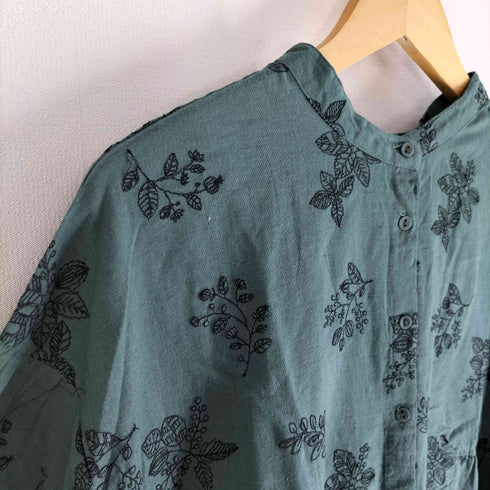 サマンサモスモス samansa Mos2 23ss 前後着草花柄総刺繍ワンピース レディース FREE