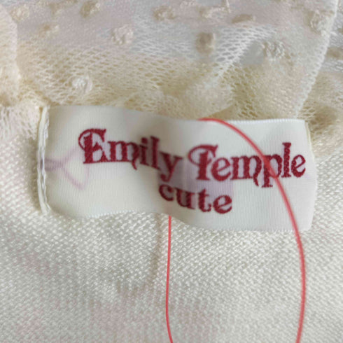 Emily Temple cute ピコフリル リボンビーズカーディガン レディース M