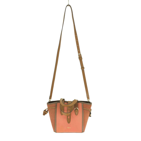 フルラ FURLA 24SS NET TONI CILIEGIA ネット トニ チリエジャ サイド スエード 2WAY ハンドバッグ レディース