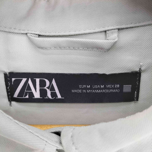 ザラ ZARA レース 刺繍 レーヨン ポリ シャツ レディース import:M