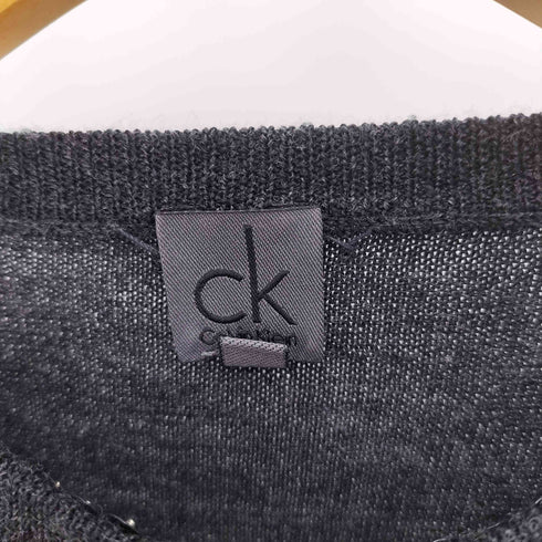 カルバンクライン CALVIN KLEIN スパンコール 装飾 リブニット ウール セーター カーディガン アンサンブル レディース 6