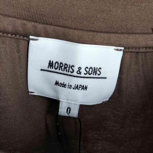 モリスアンドサンズ MORRIS & SONS ギャザースリーブTシャツ レディース 0