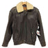 MOVIN COLLECTION 襟ボア レザー ブルゾン ジャケット レディース import:M