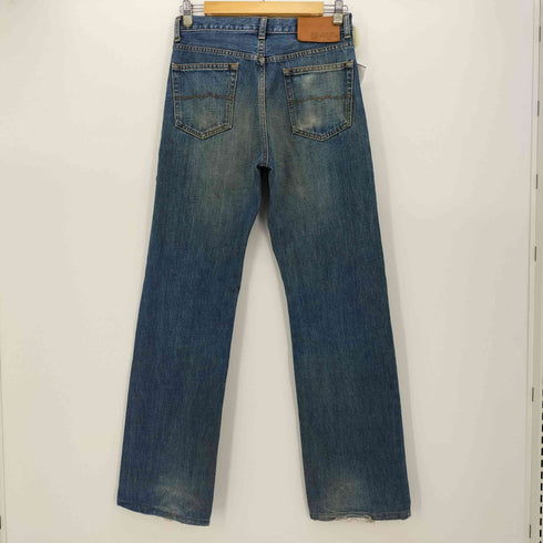 ミッシェルクランオム MICHEL KLEIN HOMME ロゴレザーパッチ ジップフライ ストレート デニム パンツ メンズ FR:40-44