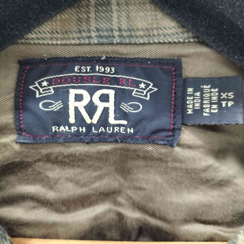 ダブルアールエルラルフローレン RRL RALPH LAUREN CARTER CAMP LONG SLEEVE SPORT SHIRT L/S 開襟チェックシャツ メンズ import:XS