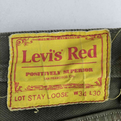 リーバイスレッド Levis RED STAY LOOSE STRETCH DENIM JEANS メンズ 34inch