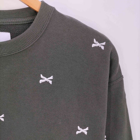 ダブルタップス WTAPS ACNE SWEATER クロスボーン クルーネックスウェット メンズ 01