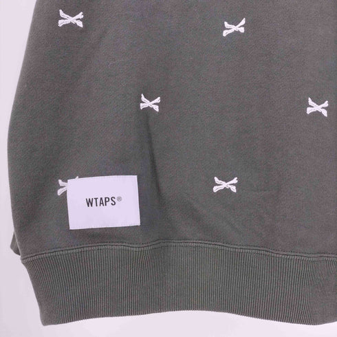 ダブルタップス WTAPS ACNE SWEATER クロスボーン クルーネックスウェット メンズ 01