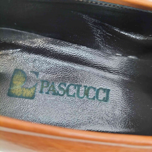パスクッチ PASCUCCI スクエアトゥ ヒール ローファー レディース 35 1/2