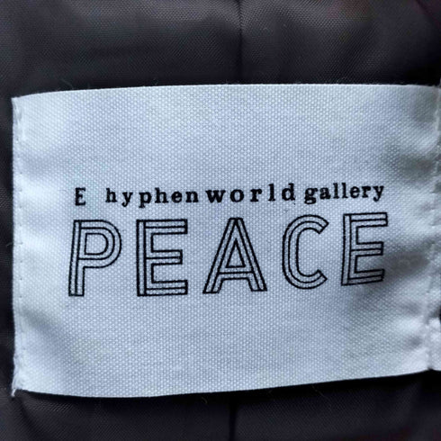 イーハイフンワールドギャラリー E hyphen world gallery ベルト付きガウンコート レディース