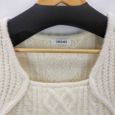 イング INGNI デコルテ ケーブルニット レディース JPN:M