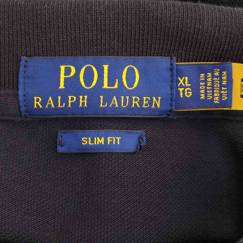 ポロラルフローレン POLO RALPH LAUREN ポニー刺しゅう 鹿の子長袖ポロシャツ メンズ XL