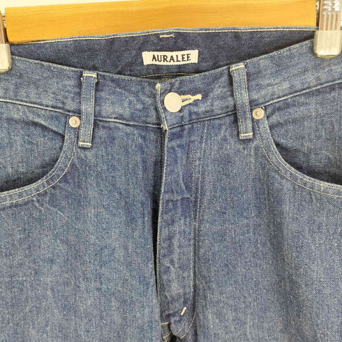 オーラリー AURALEE 23SS SELVEDGE FADED LIGHT DENIM PANTS セルビッジ フェード ライト デニム パンツ メンズ JPN:4