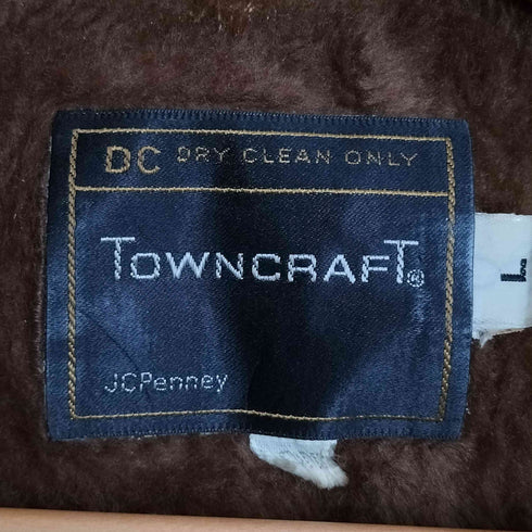 ぺニーズタウンクラフト PENNEYS TOWNCRAFT 70s 黒タグ 裏ボア ベルテッド コーデュロイ ランチコート メンズ import:L