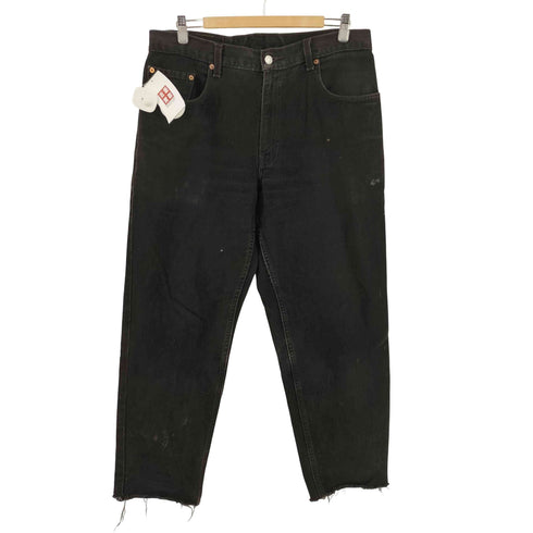 リーバイス Levis ボタン裏977刻印 560 後染め ブラックデニムパンツ メンズ 34inch