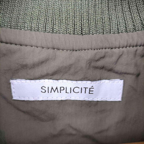 シンプリシテェ SIMPLICITE 中綿キルティングブルゾン レディース