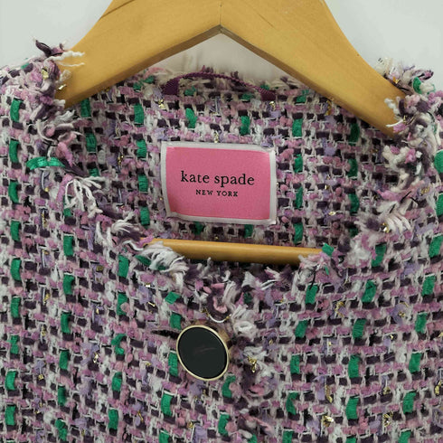 ケイトスペード Kate spade ノーカラーツイードジャケット レディース JPN:0
