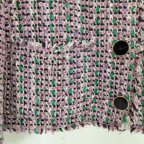 ケイトスペード Kate spade ノーカラーツイードジャケット レディース JPN:0