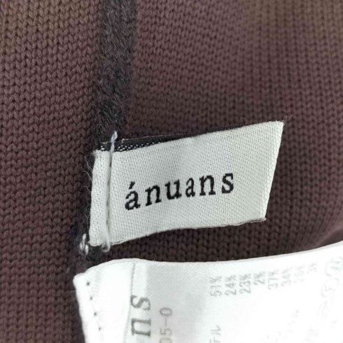 アニュアンス anuans スウェットライクニットプルオーバー レディース FREE