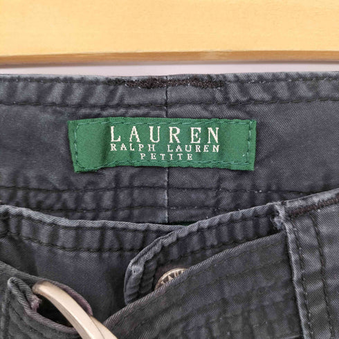 ローレンラルフローレン LAUREN RALPH LAUREN ベルテッド デザインポケット テーパードパンツ レディース 4P