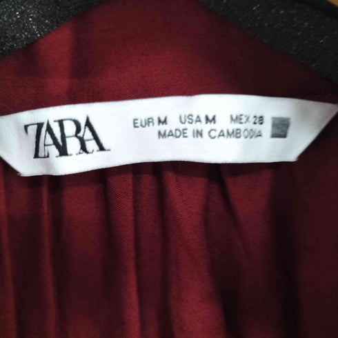 ザラ ZARA メタルバックルベルト付きワンピース レディース import:M