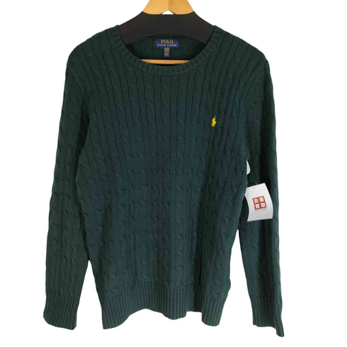 ポロラルフローレン POLO RALPH LAUREN ケーブルニット スモールポニー刺繍 レディース import:XL