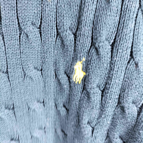 ポロラルフローレン POLO RALPH LAUREN ケーブルニット スモールポニー刺繍 レディース import:XL