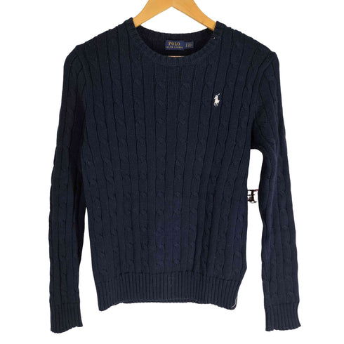 ポロラルフローレン POLO RALPH LAUREN ケーブルニット スモールポニー刺繍 レディース import:S