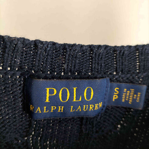 ポロラルフローレン POLO RALPH LAUREN ケーブルニット スモールポニー刺繍 レディース import:S