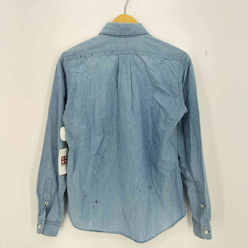 マスターアンドコー MASTER&CO. ペイント加工 シャンブレーシャツ メンズ JPN:0