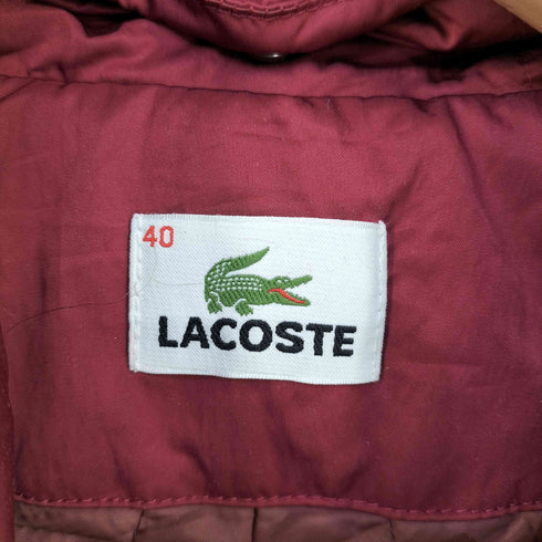 ラコステ LACOSTE ナイロンポリ 中綿コート レディース FR:40