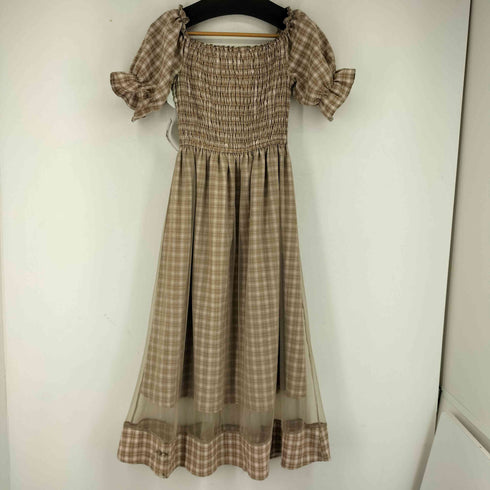 PUMPKIN フリルチェックロングワンピース レディース JPN:M