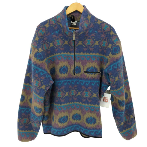 ザノースフェイス THE NORTH FACE 90S MADE IN USA ネイティブ柄 ハーフジップフリース メンズ import:L