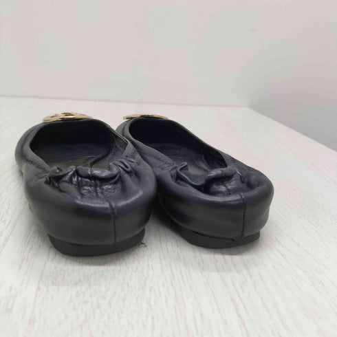 トリーバーチ TORY BURCH ロゴプレート レザーフラットバレエシューズ レディース