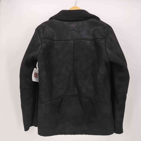 デビルユース Deviluse フェイク ムートン ライダース ジャケット メンズ JPN:L