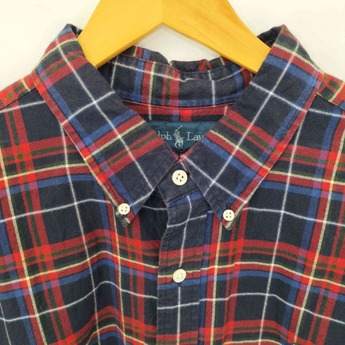 ラルフローレン RALPH LAUREN CLASSIC FIT スモールポニー刺繍 チェックBDシャツ メンズ import:XXL