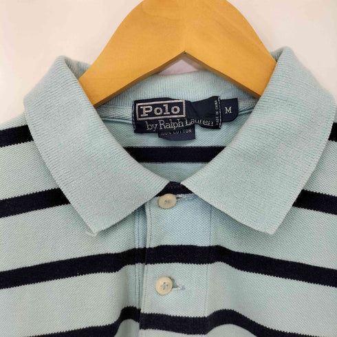ポロラルフローレン POLO RALPH LAUREN ポニー刺繍 ボーダー S/S ポロシャツ メンズ import:M