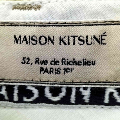 メゾンキツネ MAISON KITSUNE サイドアジャスターチノパン メンズ UK:28-29