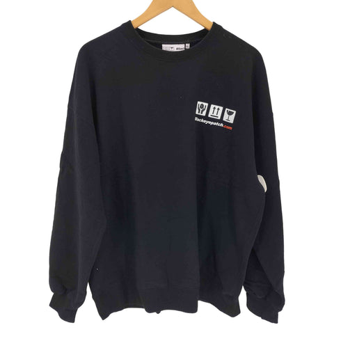 ブラックアイパッチ Black Eye Patch 両面プリントクルーネックスウェット メンズ JPN:XL