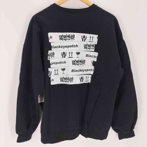 ブラックアイパッチ Black Eye Patch 両面プリントクルーネックスウェット メンズ JPN:XL