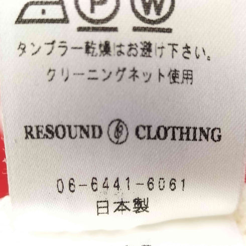 リサウンドクロージング RESOUND CLOTHING フロントロゴ クルーネックニット メンズ 1-2